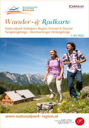 Titelbild der Wander- & Radkarte Nationalpark Kalkalpen Region Ennstal & Steyrtal