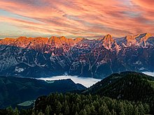 Bergglühen auf der Höss