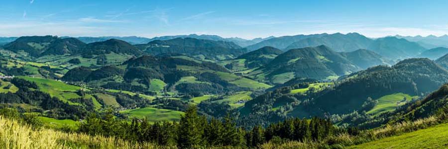 Foto: Nik Hafner: Panorama Maria Neustift Panorama Maria Neustift aufgenommen vom Glasenberg